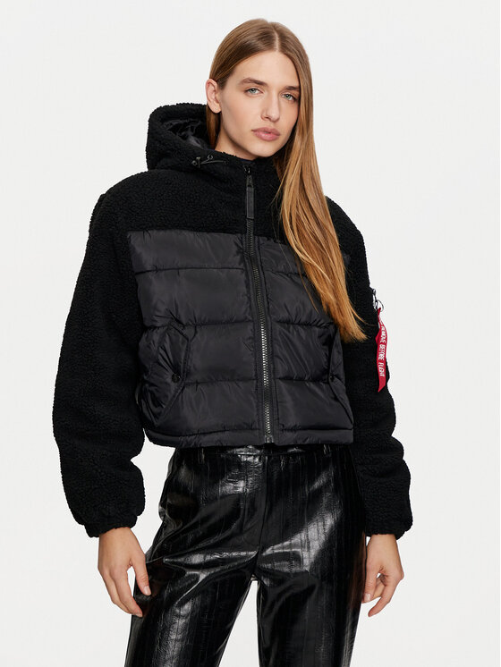 Alpha Industries Kurtka zimowa 138001 Czarny Regular Fit