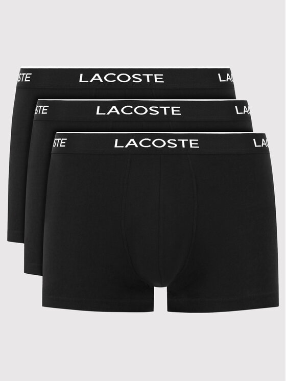 Lacoste Komplet 3 par bokserek 5H3389 Czarny