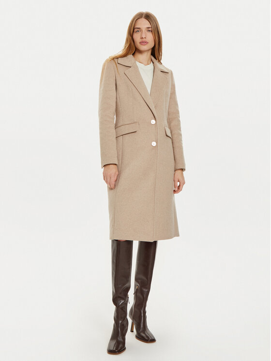 Guess Płaszcz zimowy Nancy W4BL32 WGJG2 Beżowy Regular Fit