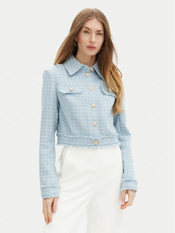 Guess Marynarka W5RN47 WGW82 Błękitny Regular Fit