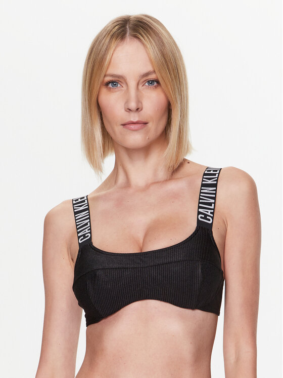 Calvin Klein Swimwear Góra od bikini KW0KW01968 Czarny