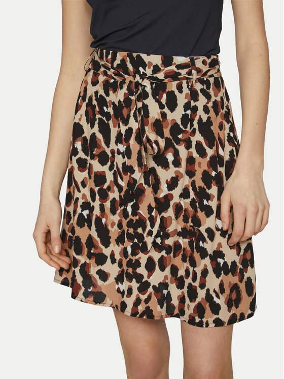 Vila Spódnica trapezowa Moashly 14089471 Czarny Regular Fit