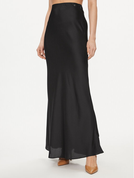 Guess Spódnica maxi Annachiara W4GD12 WD8G2 Czarny Regular Fit