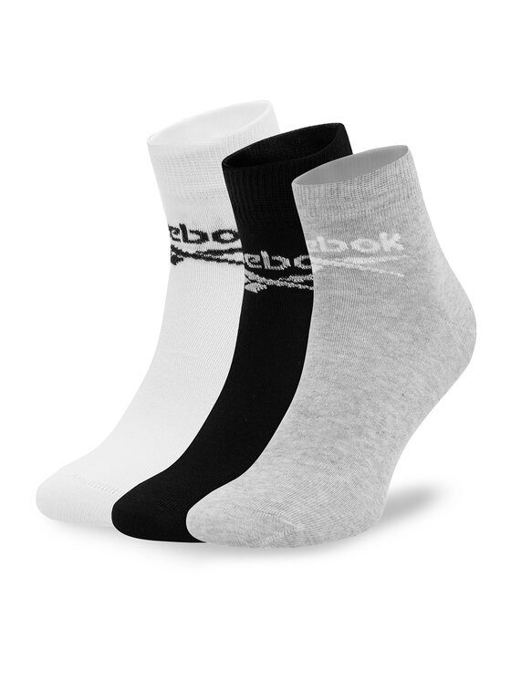 Reebok Zestaw 3 par wysokich skarpet unisex R0429-SS24 (3-pack) Kolorowy