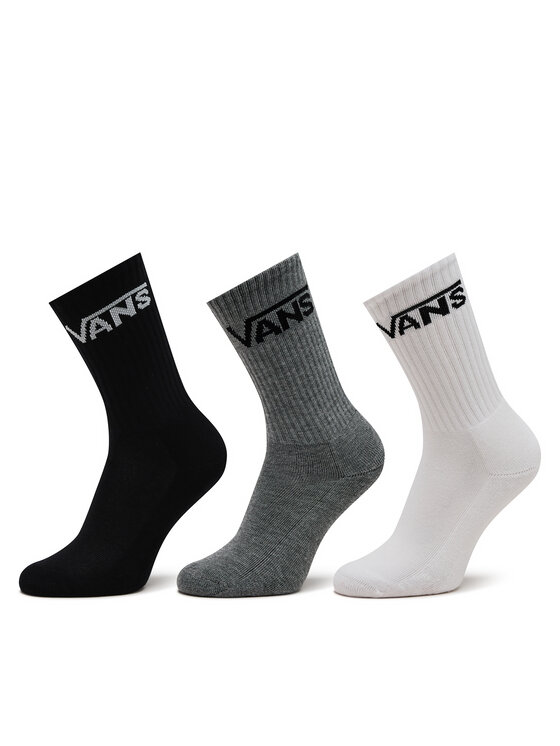 Vans Zestaw 3 par wysokich skarpet damskich Classic Crew Boys VN000XNQIZH Biały