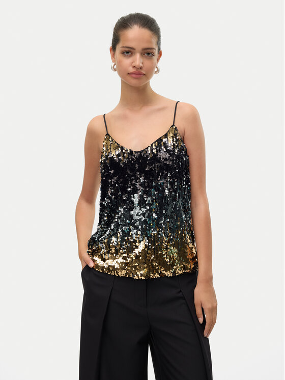Vero Moda Top Ria 10317314 Czarny Regular Fit