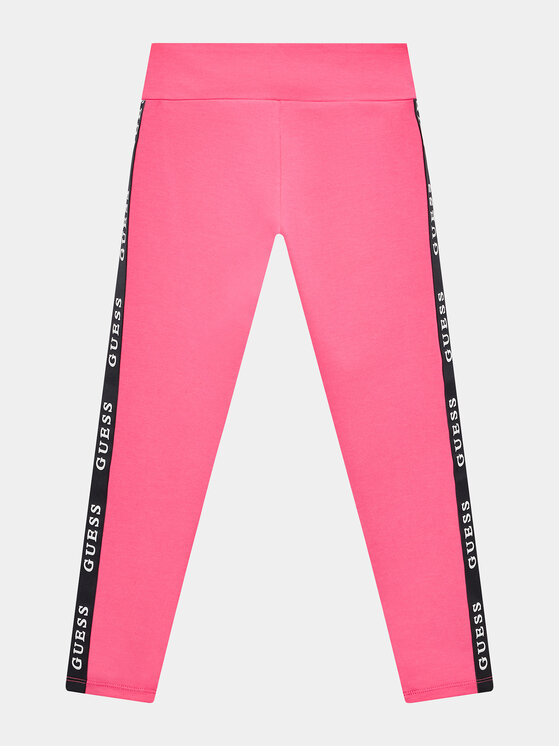 Guess Legginsy J2YB09 KABR0 Różowy Slim Fit