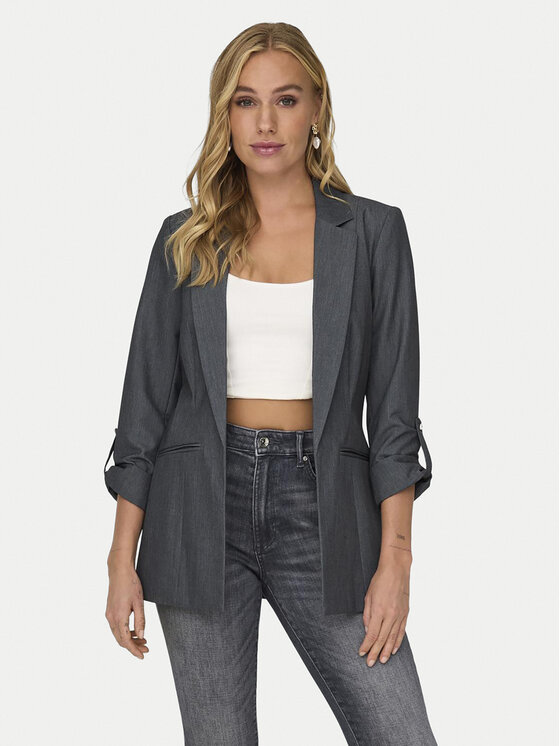 ONLY Marynarka Kayle 15218743 Szary Regular Fit