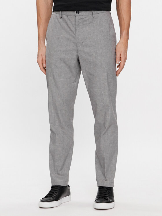 Boss Spodnie materiałowe Perin 50509579 Szary Slim Fit