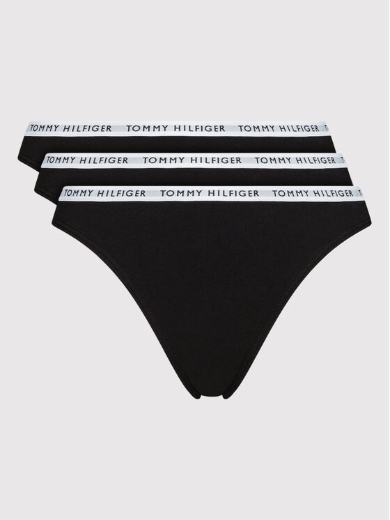Tommy Hilfiger Komplet 3 par fig klasycznych UW0UW02828 Czarny
