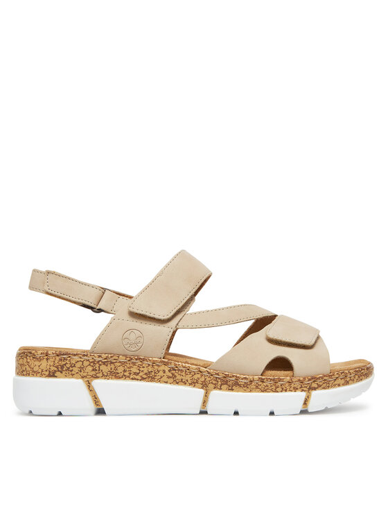 Rieker Sandały V2366-60 Beżowy