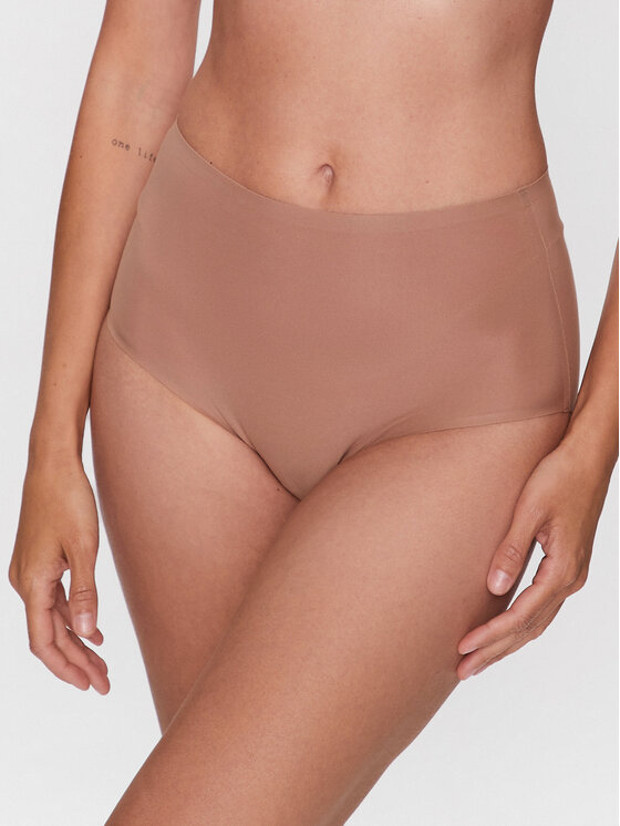 Chantelle Figi klasyczne z wysokim stanem Soft Stretch C26470 Brązowy