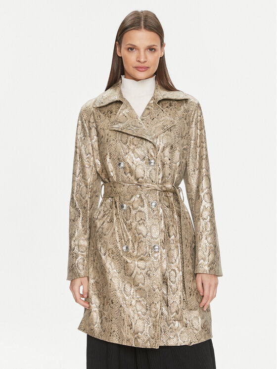Guess Trencz Mila W4RL31 WFZU0 Brązowy Regular Fit
