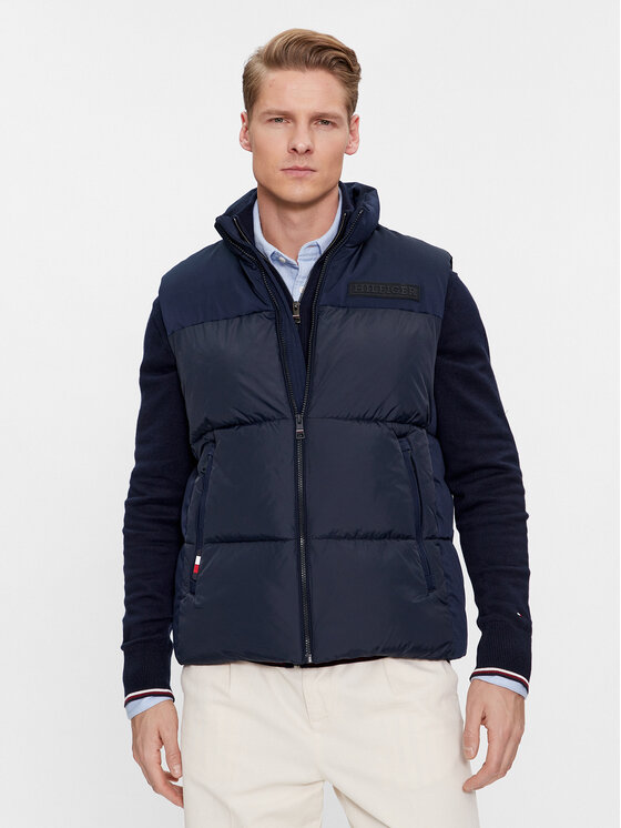 Tommy Hilfiger Bezrękawnik New York MW0MW32769 Granatowy Regular Fit