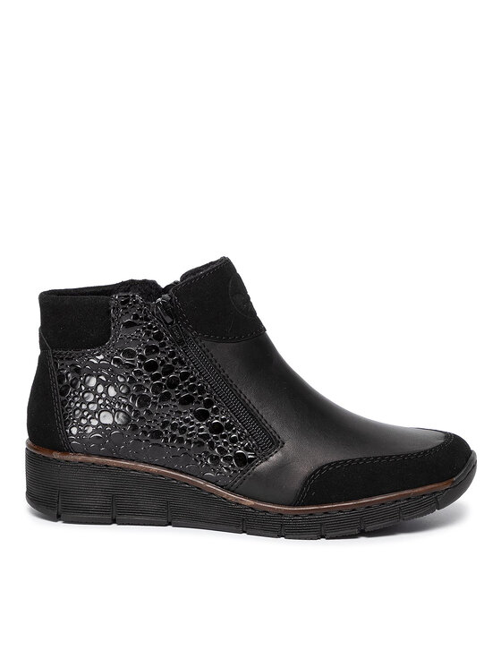 Rieker Botki 53782-00 Czarny