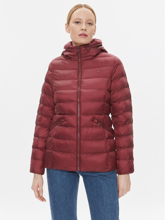 Tommy Hilfiger Kurtka zimowa WW0WW39581 Bordowy Regular Fit