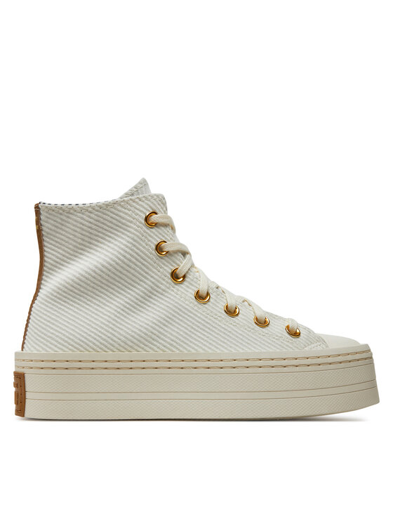 Converse Trampki Chuck Taylor All Star Modern Lift Platform Corduroy A07204C Beżowy