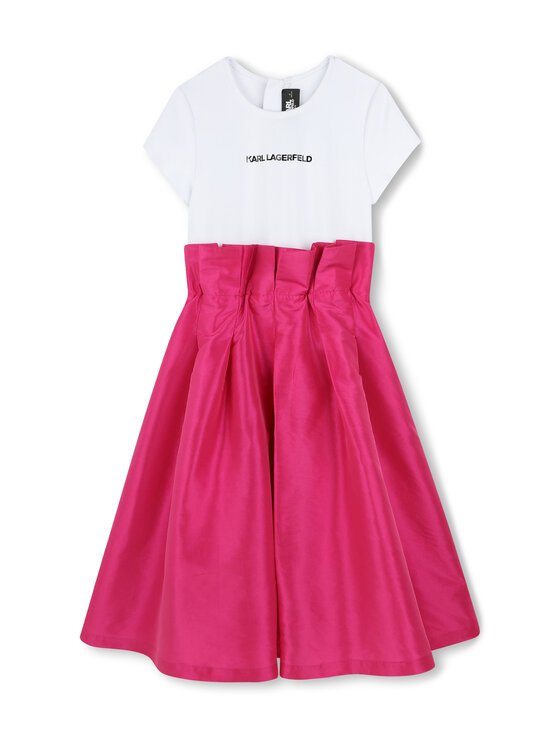 Karl Lagerfeld Kids Sukienka codzienna Z30460 D Różowy Regular Fit
