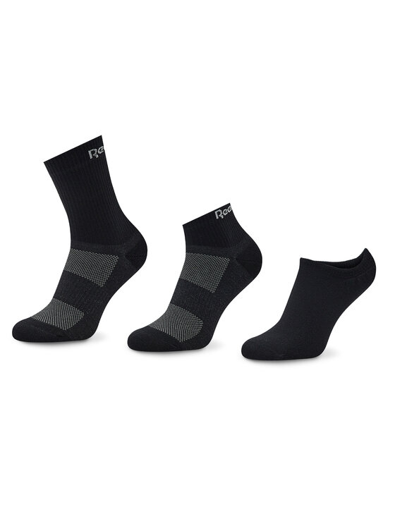Reebok Zestaw 3 par wysokich skarpet unisex Te All Purpose GH0404 Czarny