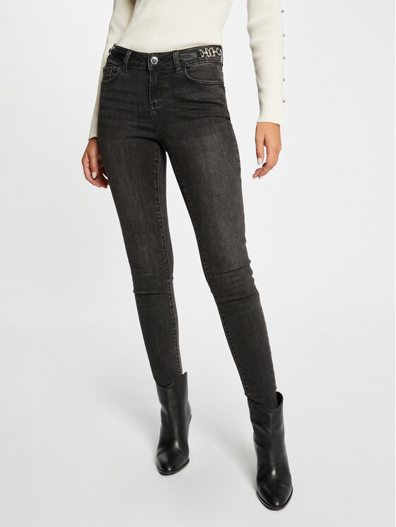 Morgan Jeansy 232-POMELO Szary Skinny Fit