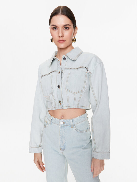 Gestuz Kurtka jeansowa Calia 10906912 Niebieski Regular Fit