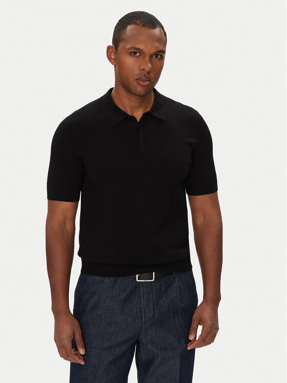 HUGO Polo San Peter-CV 50536672 Czarny Regular Fit