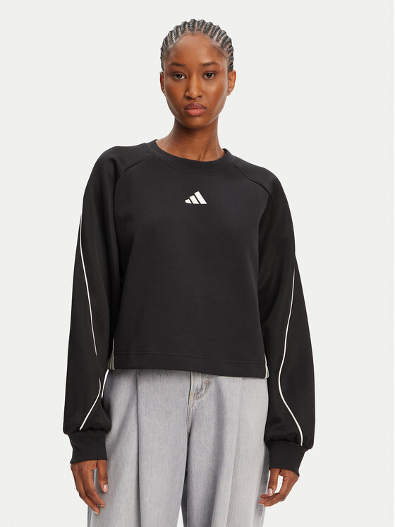 adidas Bluza Stadium 3-Stripes JL6996 Czarny Loose Fit