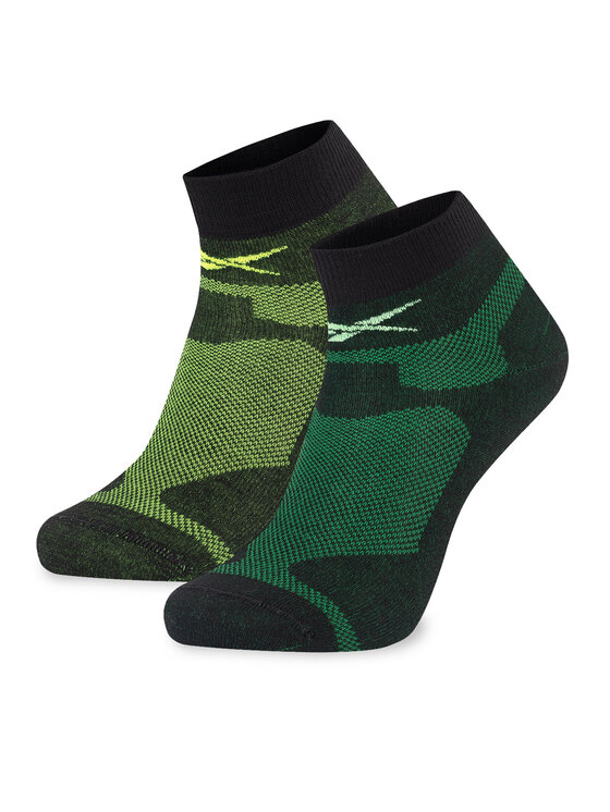 Reebok Zestaw 2 par niskich skarpet unisex R0403-SS24 (2-pack) Czarny