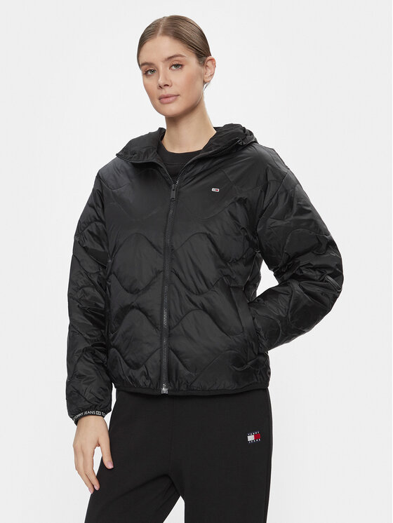 Tommy Jeans Kurtka przejściowa DW0DW17242 Czarny Regular Fit