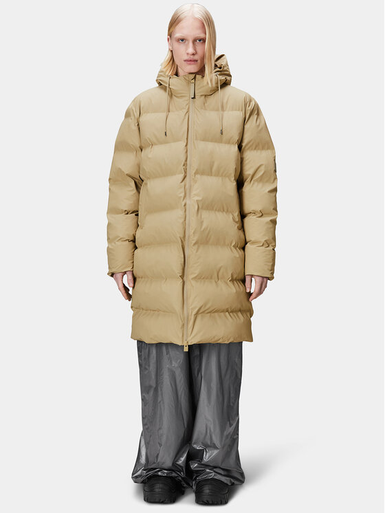 Rains Kurtka zimowa 15130 Beżowy Regular Fit