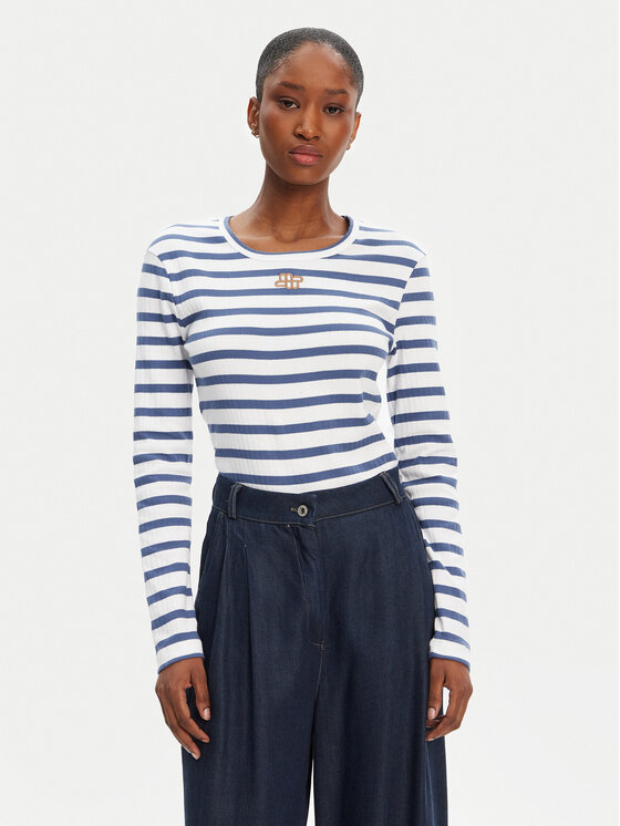 Munthe Bluzka Pote 252110225264 Niebieski Regular Fit