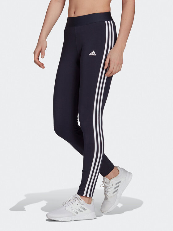 adidas Legginsy 3 Stripes Leggings H07771 Niebieski