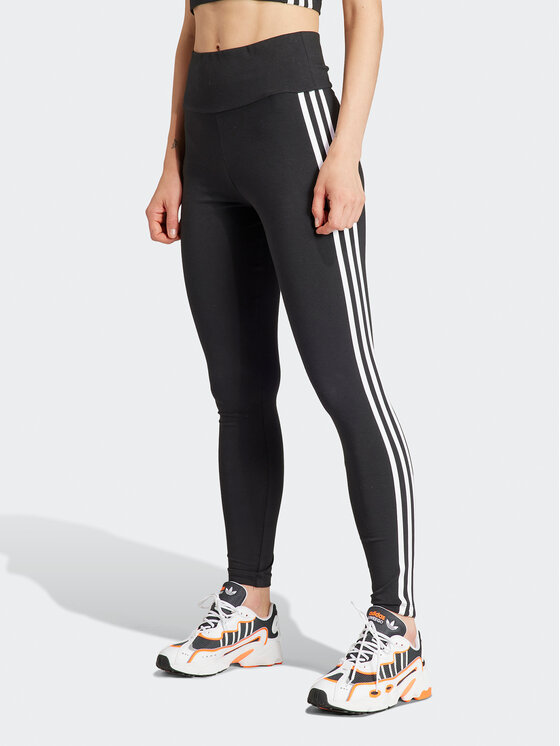 adidas Legginsy 3-Stripes IP2968 Czarny Slim Fit