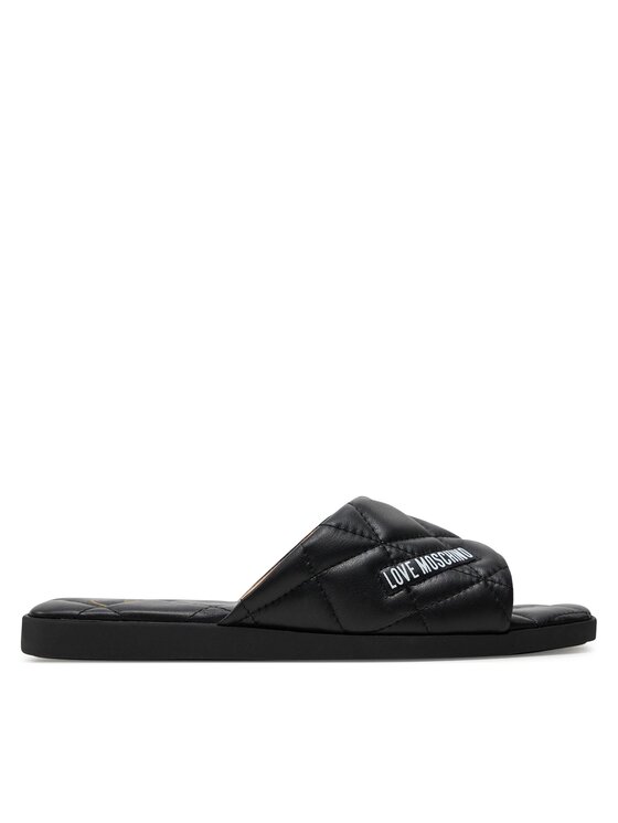 LOVE MOSCHINO Klapki JA28072G1IIE0000 Czarny