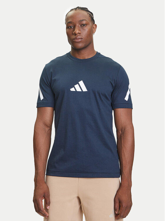 adidas T-Shirt Z.N.E. JW4735 Granatowy Regular Fit