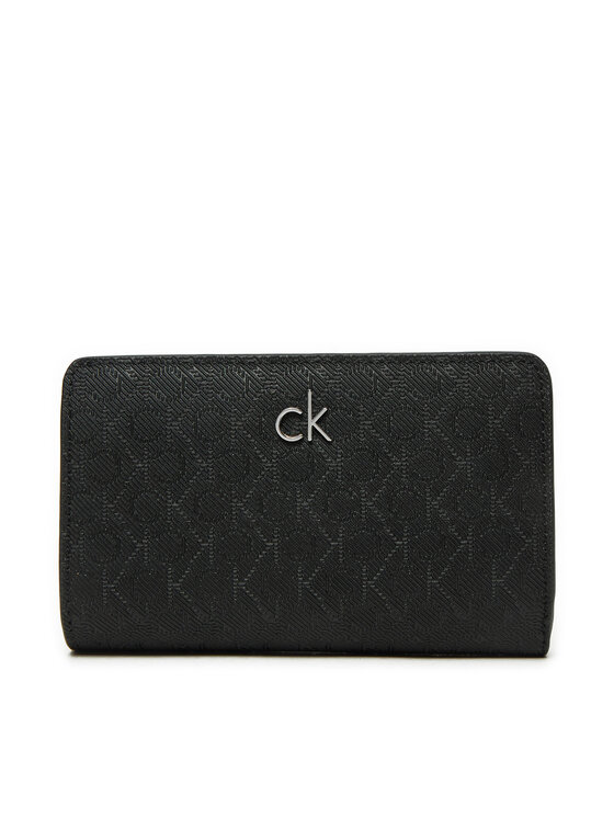 Calvin Klein Mały Portfel Damski Ck Daily Medium Bifold_Mono K60K612824 Czarny