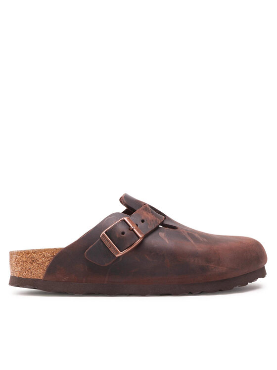 Birkenstock Klapki Boston Bs 860133 Brązowy