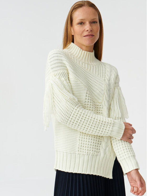 Tatuum Sweter Frimi T2319.095 Écru Oversize