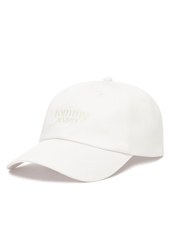 Tommy Hilfiger Czapka z daszkiem Script AW0AW17815 Biały