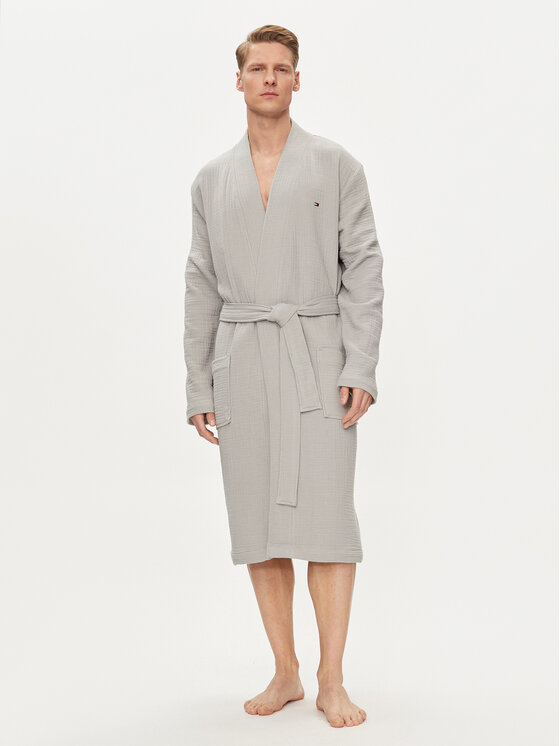 Tommy Hilfiger Szlafrok UM0UM03173 Szary