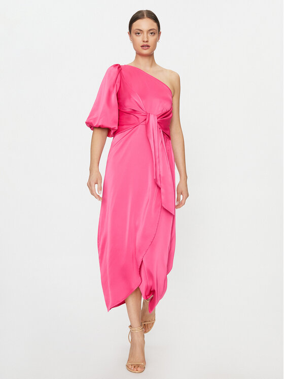 YAS Sukienka koktajlowa 26031522 Różowy Regular Fit