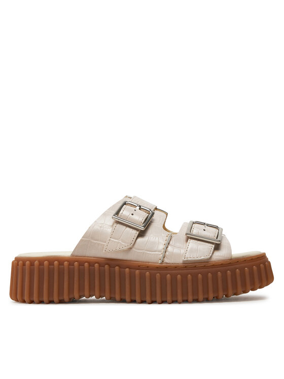 Clarks Klapki Torhill Slide 26176430 Beżowy
