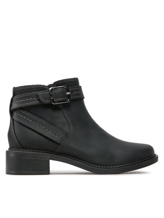 Clarks Botki Maye Strap 261680754 Czarny