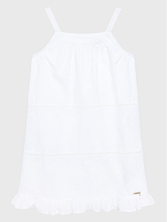 Guess Sukienka letnia J3GK23 WFGJ0 Biały Regular Fit