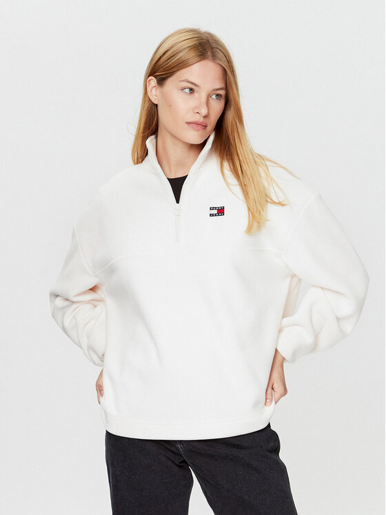 Tommy Jeans Polar DW0DW16271 Écru Oversize