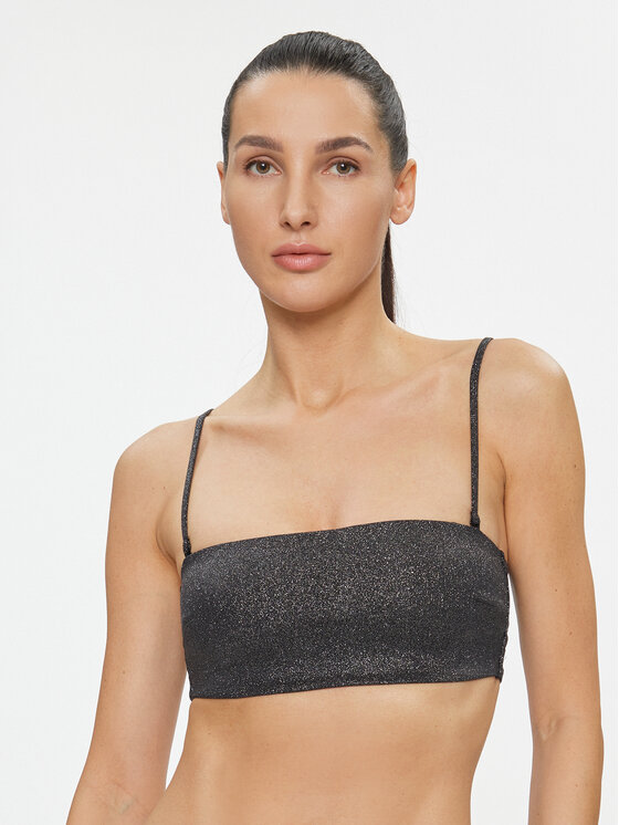 Calvin Klein Swimwear Góra od bikini KW0KW02275 Czarny