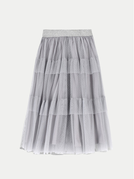 Coccodrillo Spódnica tiulowa ZC4124101EPG Szary Regular Fit