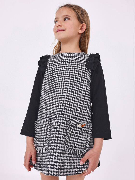 Mayoral Sukienka codzienna 4.921 Czarny Regular Fit