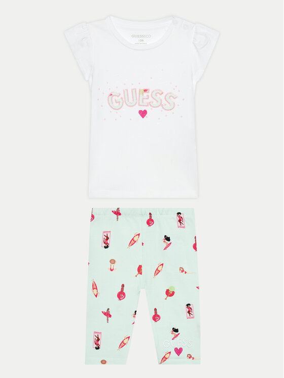 Guess Komplet bluzka i legginsy A4GG06 K6YW3 Kolorowy Regular Fit