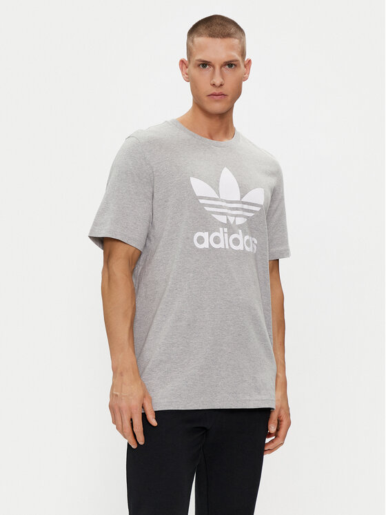 adidas T-Shirt Adicolor Classics Trefoil T-Shirt IA4817 Szary Regular Fit